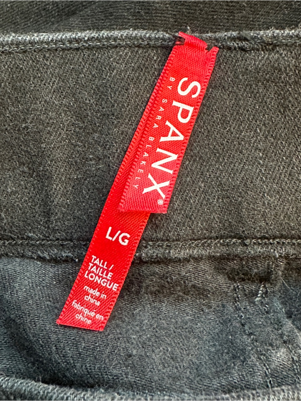 SPANX Women Jeans Large Black Tall Pull On Shaping Comfort Stretch High Rise - Picture 2 of 7